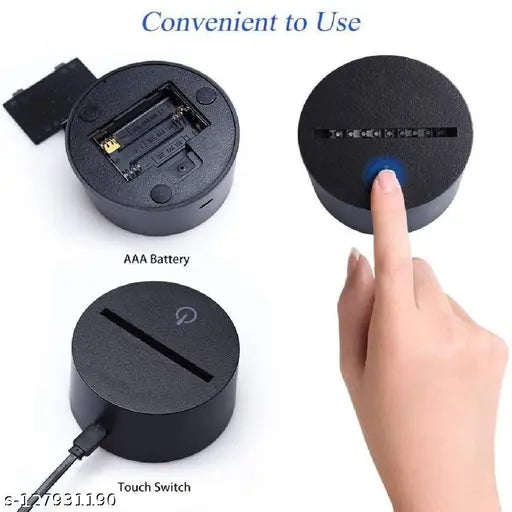 3D Illusion LED 7 Color Changing Effects