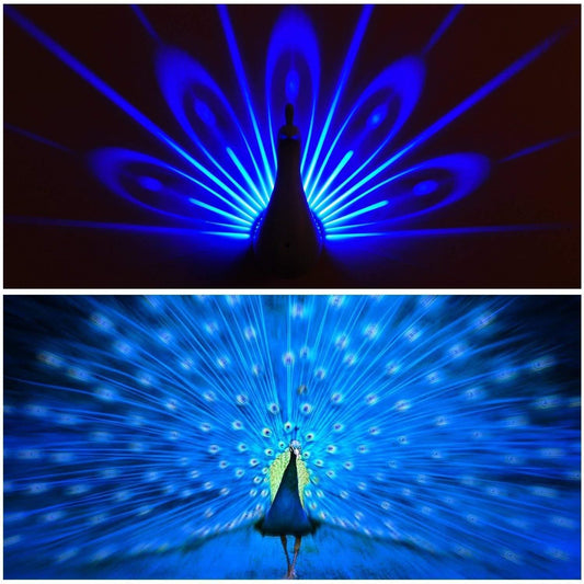Peacock Night Light Projector