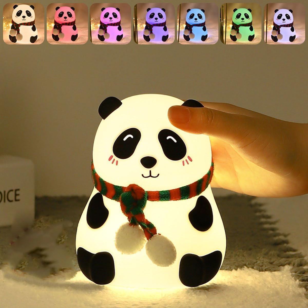 SIlicone Panda Touch Lamp
